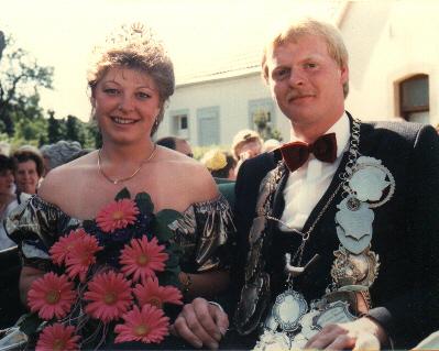 1984_Kersting.jpg - Königspaar 1984: Werner Kersting und Marita Sandscheper.